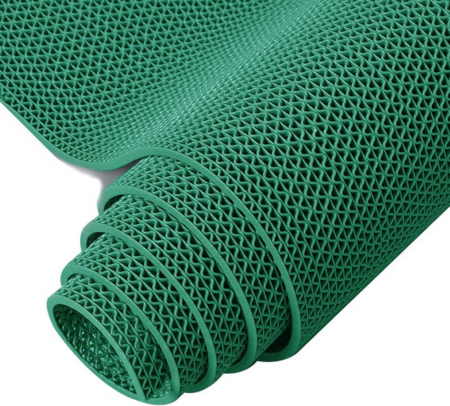 모모이츠 격자형 PVC 롤 매트 15M, 그린, 1개