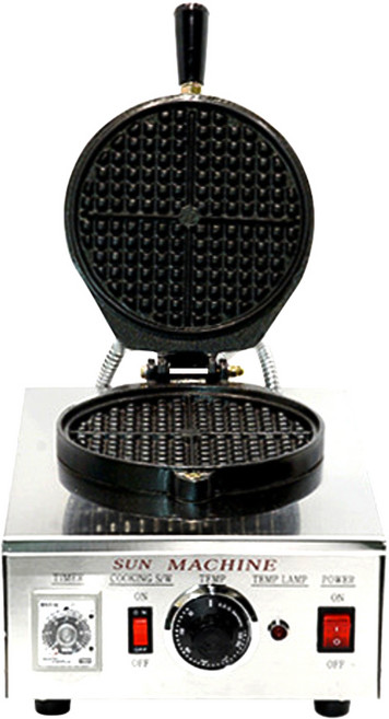 태양산업 정품 전기식 업소용 얇은 아메리칸 사각 원형 1구 2구 와플 기계 와플 메이커, 아메리칸 원형 1구 와플기계