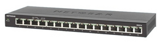 넷기어 기가비트 이더넷 스위칭허브 16포트 1000Mbps, GS316, 1개