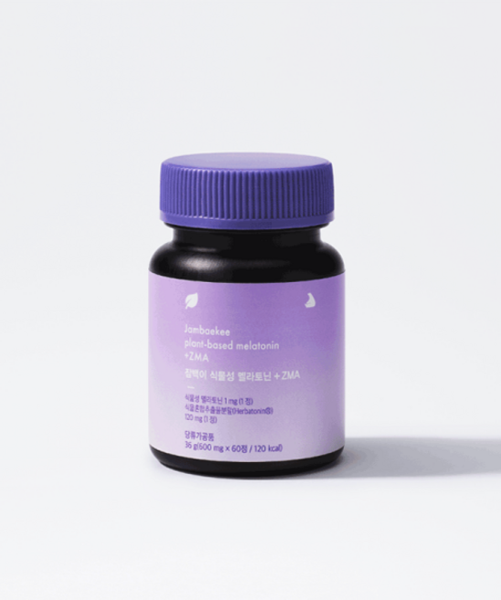 JAMBAEKEE 식물성 멜라토닌 함유 영양제 600mg x 60정, 1개