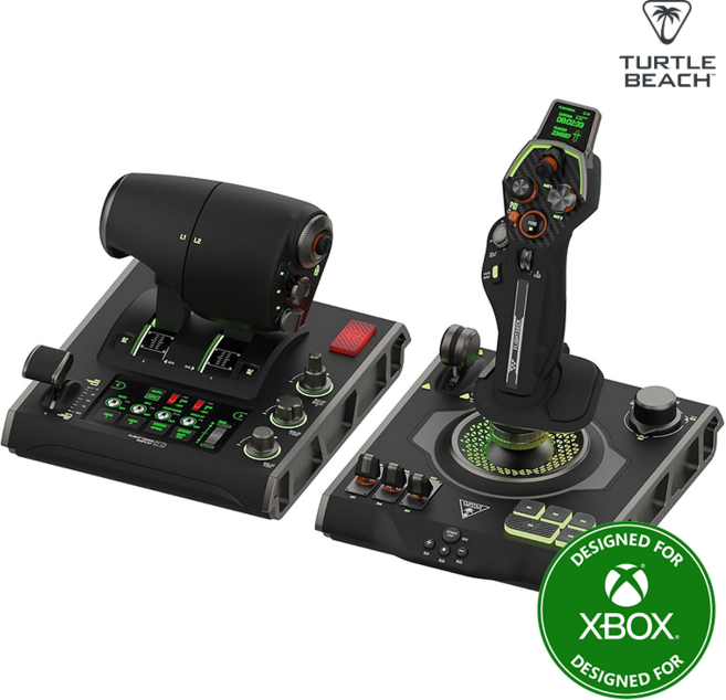 터틀비치 벨로시티원 플라이트덱 VelocityOne Flightdeck PC용 비행 조이스틱 시뮬레이터, 1개, 블랙