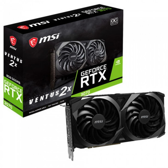 MSI 지포스 RTX 3070 벤투스 2X OC D6 8GB LHR