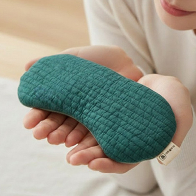 자연아이 국산 팥 눈 찜질팩 눈안대 코찜질 비염 냉온찜질 청록(일반형), 청록, 일반형, 1개 - 눈 온열 찜질기