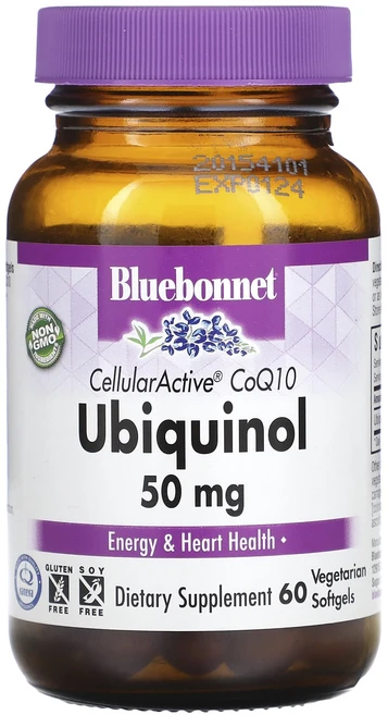 블루본넷뉴트리션 CellularActive CoQ10 유비퀴놀 50mg 베지 소프트젤 60정, 6개 - 쿠팡