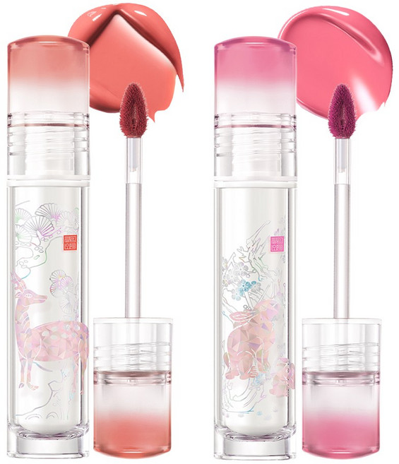 [1+1/왕실에디션] 클리오 크리스탈 글램 틴트, 030 햇살뜰사슴코랄 [왕실에디션], 2개, 032 궁정원토끼핑크 [왕실에디션]