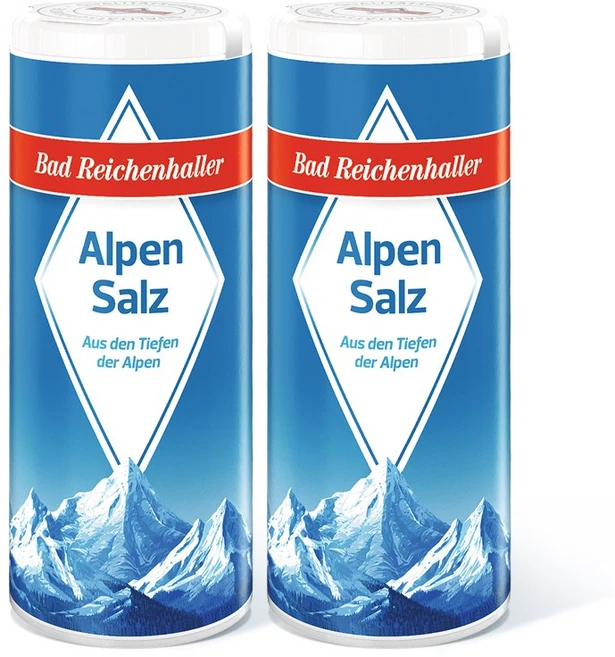 알펜잘츠 오리지널 명품 소금, 125g, 2개 - 쿠팡