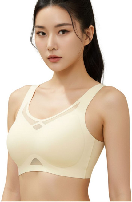 Kyails 망사 심리스 브라 큰컵 수면 노와이어브라탑