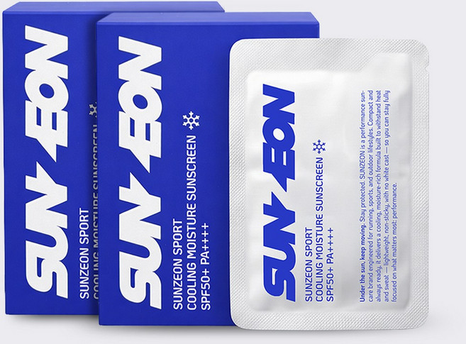 썬전 땀에 강한 스포츠 쿨링 수분 선크림 SPF50+ PA++++ 특허성분 2종, 2개, 30ml