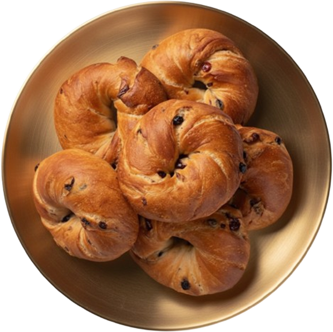 아침식사로 좋은 크랜블루베리 베이글, 1개, 720g