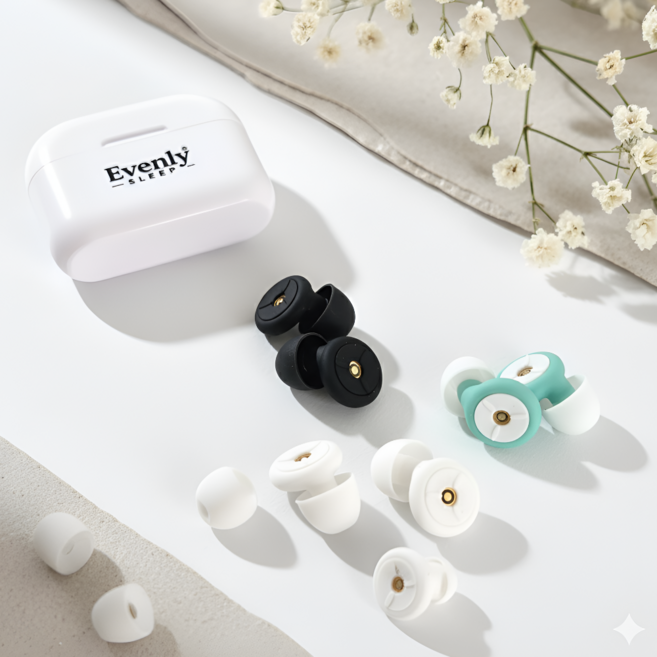 이븐리슬립 이어플러그 층간 소음 차단 방지 수능 층간 실리콘 비행기 수면 귀마개 NF1, 2개입, 1박스