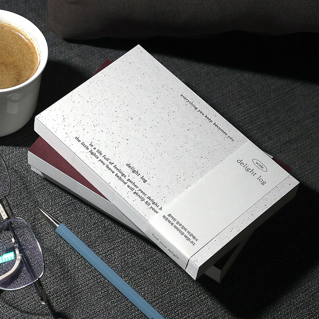 2026 딜라이트로그 기본 와이드 날짜형 먼슬리 위클리 26년 다이어리플래너 무지 직장인 업무용 다꾸 일기장 핸디, 와이드 / 손에 바스러진 모래 ivory