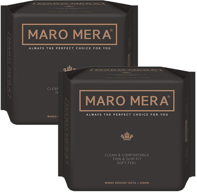 마로메라 순면 생리대, 중형, 16개입, 2개