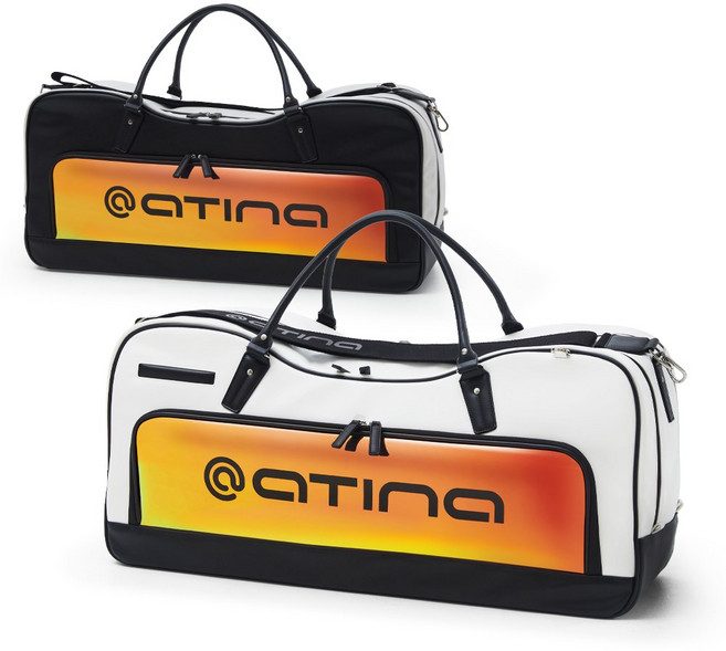 아티나 배드민턴가방 멀티 스포츠백2color 골프가방 테니스가방 스쿼시가방 여행가방, 블랙화이트, 1개