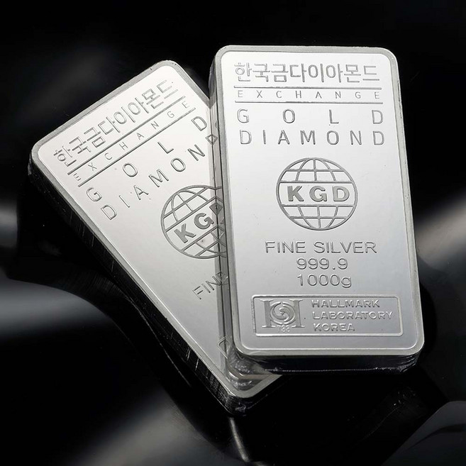 한국금다이아몬드 실버바 AG 1000g 1kg 999.9 은투자 은시세