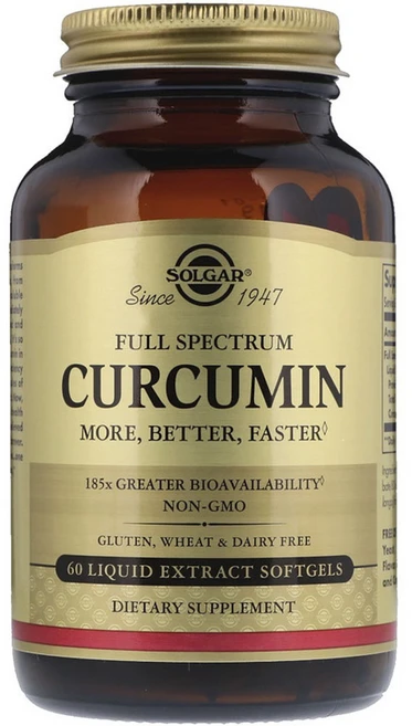 솔가 풀 스펙트럼 커큐민 리퀴드 엑스트랙트 소프트젤, 60정, 1개 - 쿠팡
