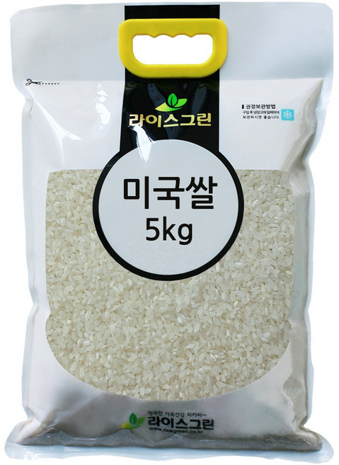 라이스그린 미국쌀 5kg 칼로스쌀 1등급 수입쌀, 1개