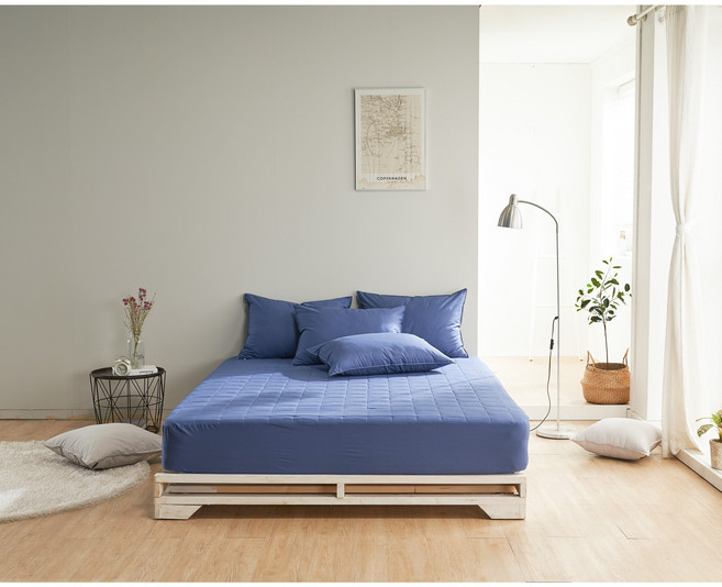 프리미엄 누빔 항균 진드기 차단 순면 매트리스커버 S/SS/Q/L/LK/SK 11컬러