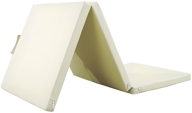 이고진 3단 접이식 요가 매트, 바닐라밀크, 1개