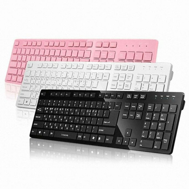 키아이락스 IRK01유선 키보드 슬림 펜타그래프 화이트 사무용, 상세페이지 참조, 상세페이지 참조