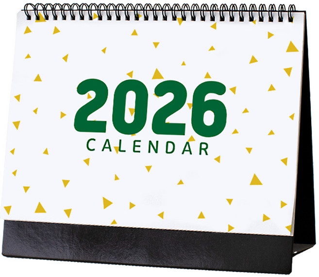 (상호 로고 인쇄 가능) 세우세 2026년 New 일러스트 탁상 캘린더 달력, 혼합색상, 1개