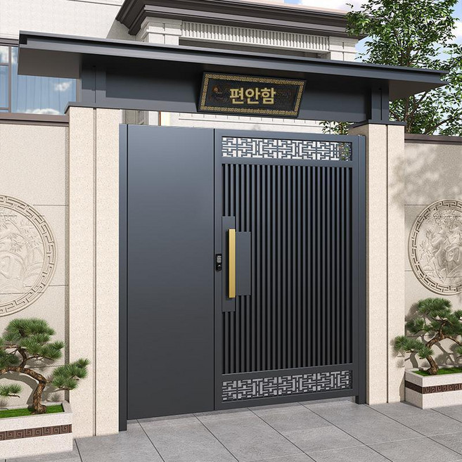 대문 제작 단독주택 종류 현관문 전원생활 목재 출입문, 가든 게이트 5, 1개