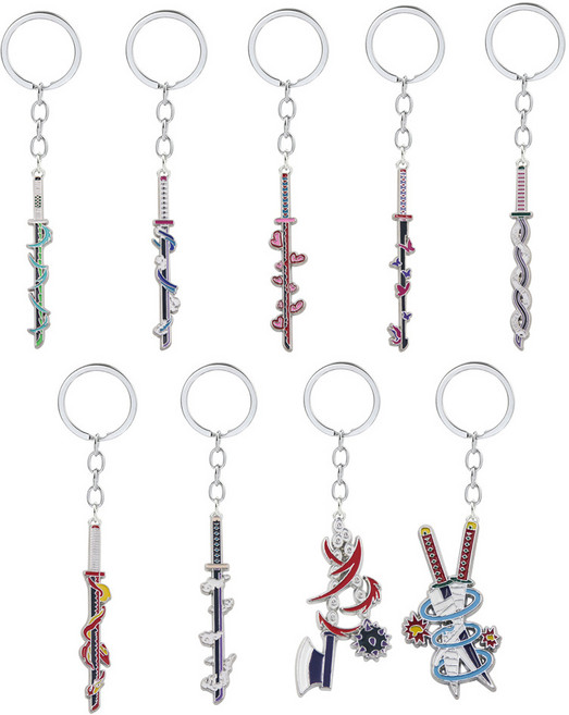 귀멸의칼날키링 일륜도키링 귀칼굿즈, 무이치로, 1개