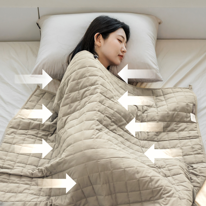 커들러 가중이불 무거운 이불 멜라토닌 무게 중력 수면 숙면 처방 이불 담요