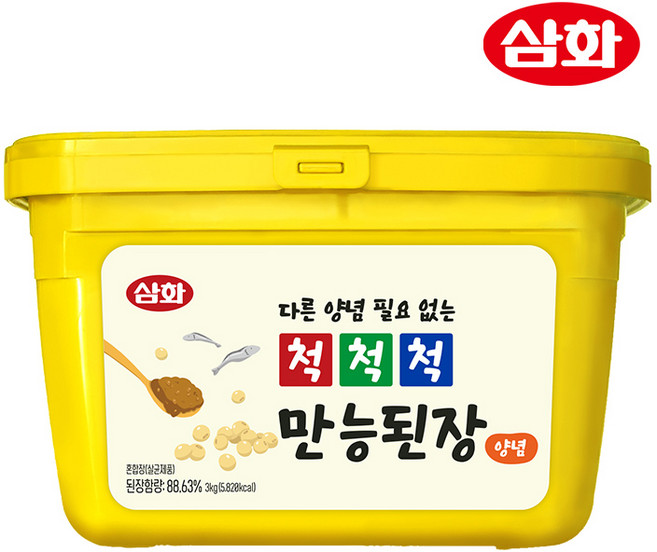 삼화 척척척 만능된장양념 찌개된장 맛된장/본사직영, 1개, 3kg