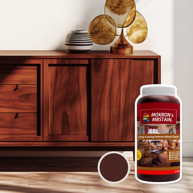 엠비스테인 오일스테인 우드스테인 목재용 페인트 500ml, 1개, 진월넛