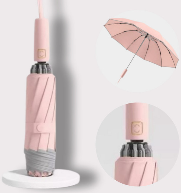 마이제이컴퍼니 바람에 강한 거꾸로 3단 자동 우산 양산