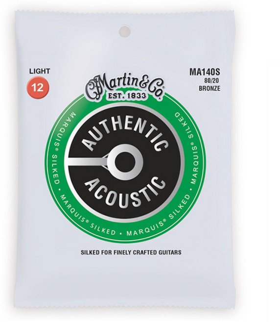 마틴 Martin Authentic Acoustic Marquis 통기타 스트링 012-054 (MA140S), 1개