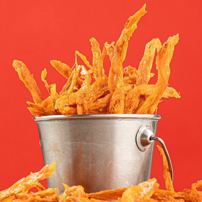 빠삭한 양념 시즈닝 손질 먹태채 매콤짭짤 마른안주 가정용 먹태 황태포 북어채, 2개, 100g