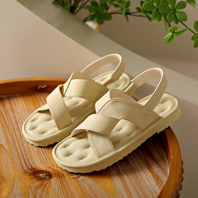 다이나토리 여성 데일리 X스트랩 슬링백 샌들