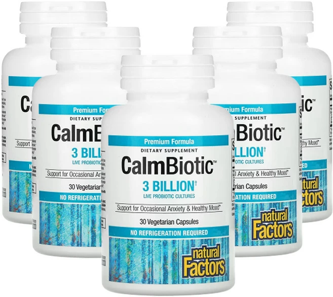 네츄럴팩터스 Calm Biotic 30억 베지 캡슐 30정, 5팩 - 쿠팡