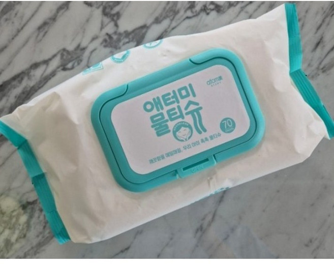애터미 물티슈 캡형, 70매, 8개
