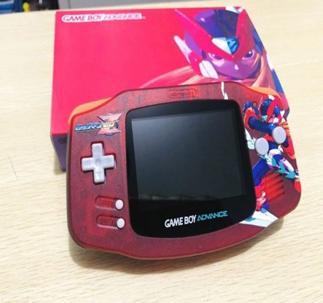 GBA 게임보이어드밴스 백라이트버전 레트로픽셀, IPS한정판로건레드, 일본 버전, 패키지 1