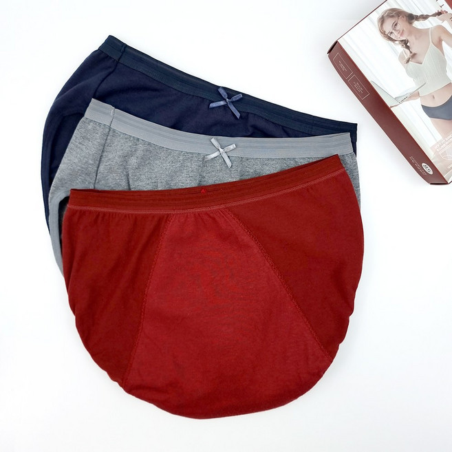 JS마켓 위생 팬티 학생 성인 주니어 빅사이즈 생리 여성 방수 면 맥시 누디