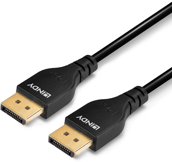 LINDY林帝 DP線 極細線 DISPLAYPORT 1.4版 公 TO 公 傳輸線 (1-3公尺) 高畫質影音傳輸, 36463, 1個