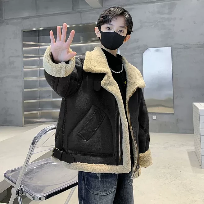 성은홀릭 남아 겨울 심플 무스탕 점퍼