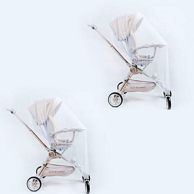 명신 키키 유모차 모기장 캠핑모기장 가리개, 2개, 화이트