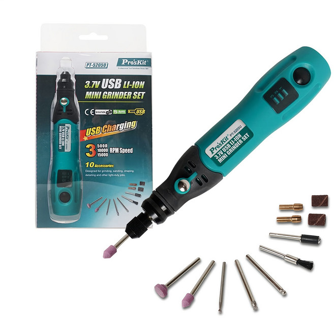 프로스킷 USB 전동 그라인더 세트 PK011, 1세트