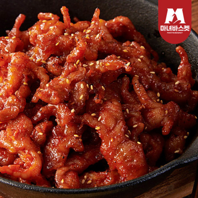 [마녀바스켓] 초간단 4분 완성 불맛가득 직화 무뼈 닭발 250g x3팩, 3개