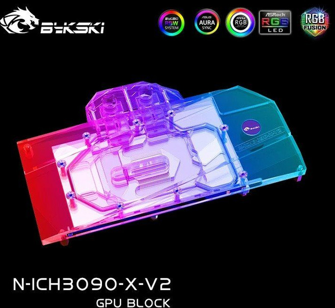 Bykski INNO3D AX RTX 3090 3080 Ti ICHILL GAMING X3 TWIN용 GPU 비디오 카드 수냉 쿨러 PC 냉각 라디에이터