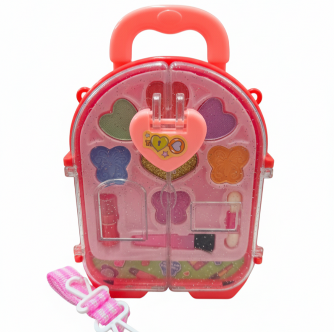 메이크업 선물 미니 키트 가방 꾸러미, 1개, 캐리어빨강