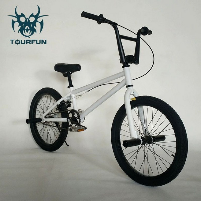 BMX자전거 20인치 입문용 초보 묘기 익스트림, 1개, 1cm, 화이트 차