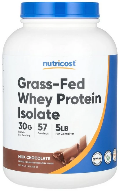 뉴트리코스트 Nutricost 목초 사육 분리유청단백질 밀크 초콜릿 2 268g5lbs123591원산지:기타, 2267 g, 1개 - 쿠팡