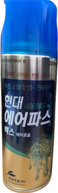 현대약품 에어파스 맥스 에어로솔 스프레이 200ml, 1개입, 6개