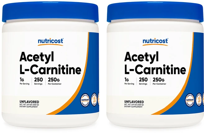 뉴트리코스트 아세틸 L-카르니틴 무맛 250g, 249g, 2개 - 쿠팡