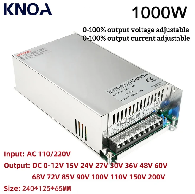 1000W 가변 전압 공급 장치 0-12V 13.8V 85V90V LED 드라이버 용 AC-DC 디지털 디스플레이, 02 220V용, 14 0-110VDC 0-9A