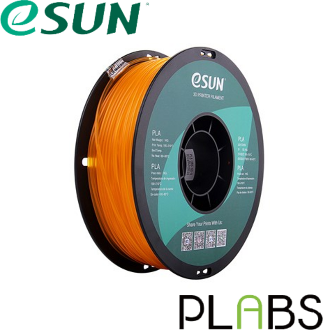 eSUN한국총판 PLABS 일반 PLA 필라멘트 1kg, translucent orange